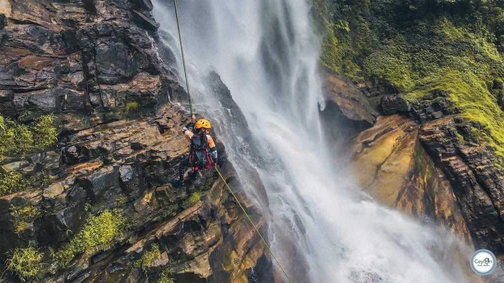 Waterfall Abseiling at Gartmore Falls, Maskeliya