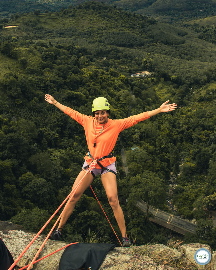 Abseiling Diyaluma Falls
