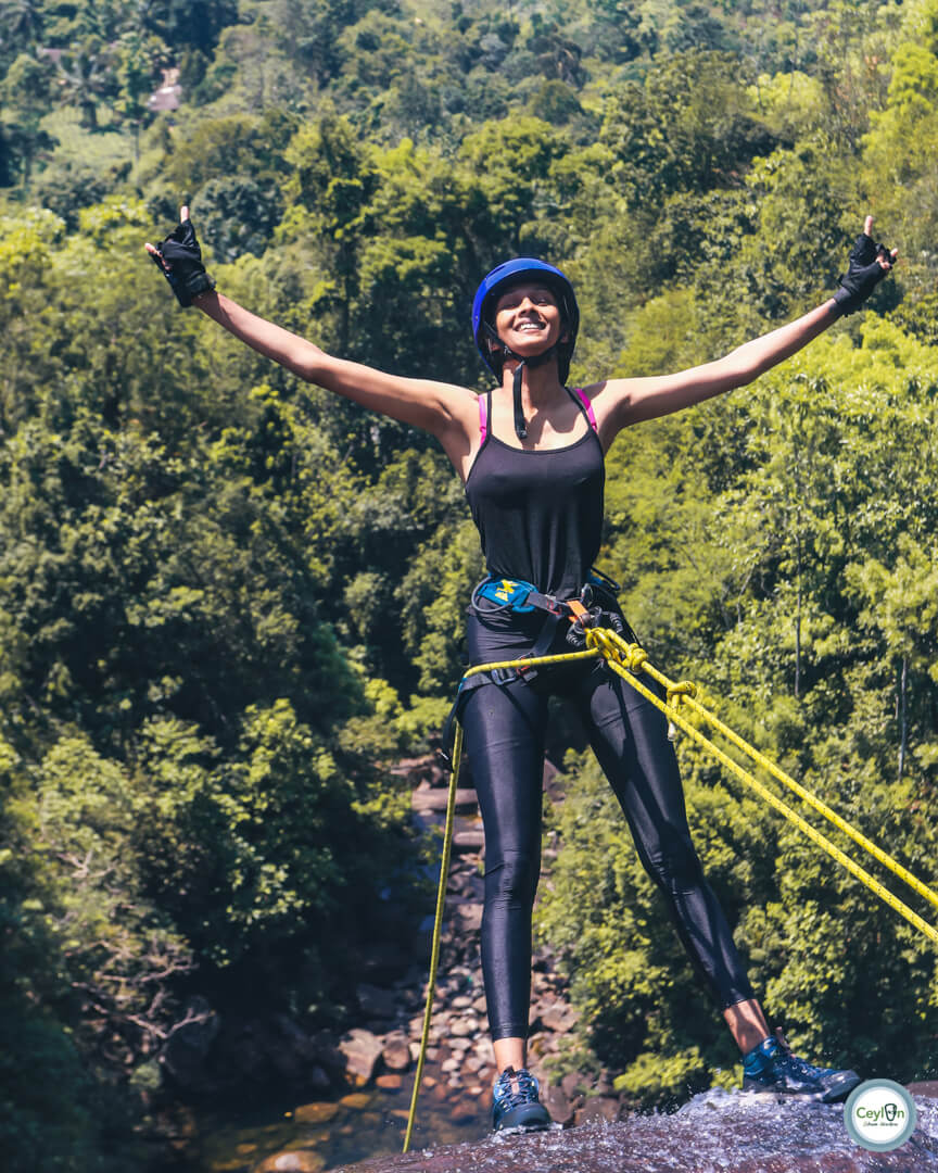 Abseiling Sandun Ella, Kithulgala