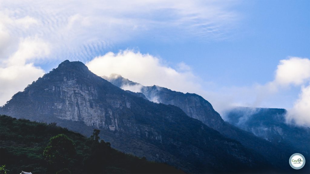 The Towering peak of Kodi Ara Rock, Mandaram Nuwara, Piduruthalagala