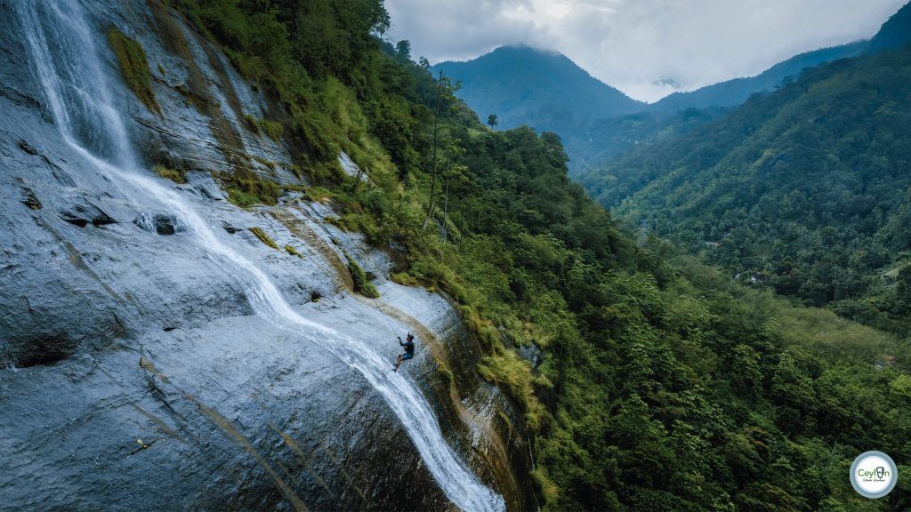 Waterfall Abseiling at Rikili Ella, Bulathkohupitiya
