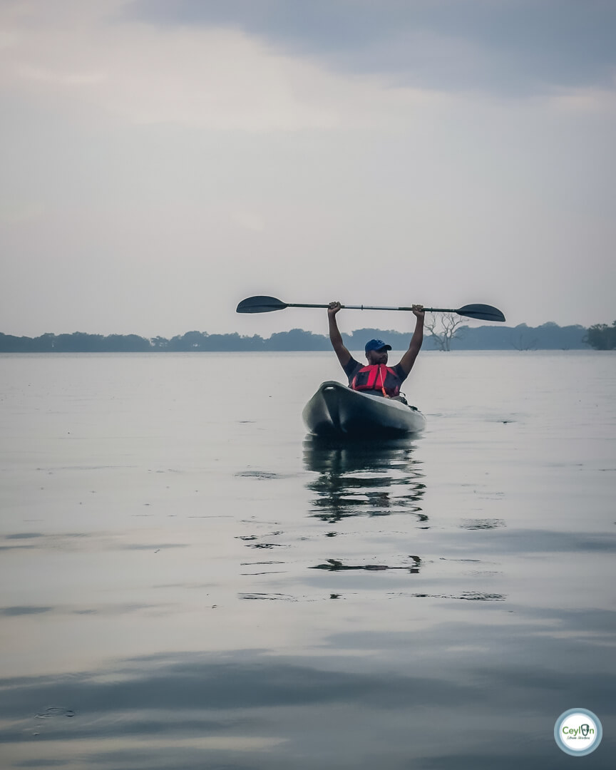 Kayaking at Kala Wewa